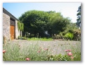 Hollywood Cottage - Holiday Cottages Wales - Garden in front of barn